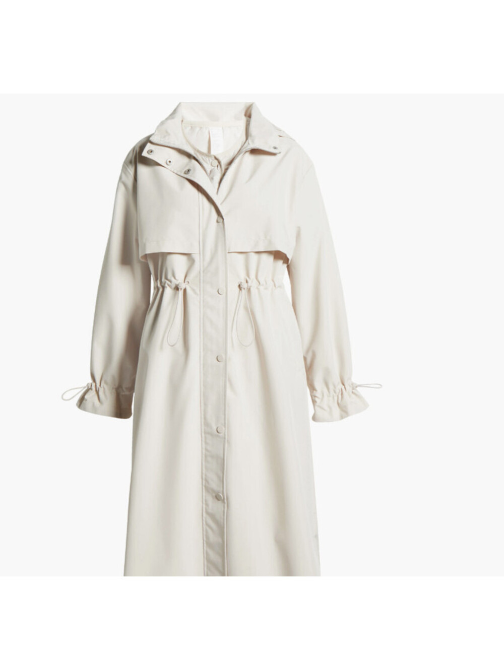 NEW, Zella 3-in-1 Trench Coat in Ivory Sz XS #MD2571